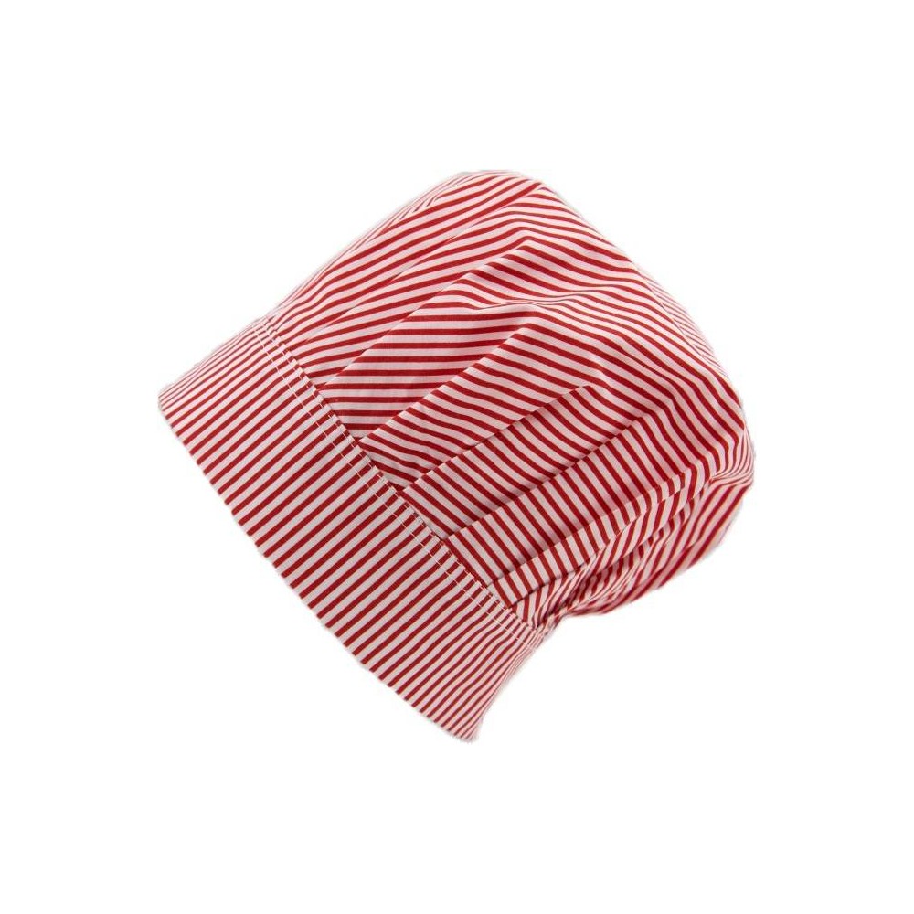 Fabrik Chef Striped Hat 100% cotton with touch closure MARK845