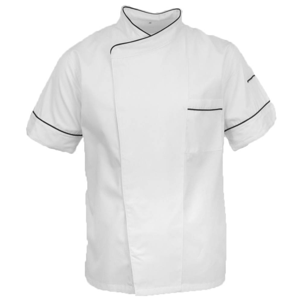 Σακάκι Chef Αντρικό Με Τρουξ Και Συρίτι Λευκό 65% pol / 35% cotton MARK989