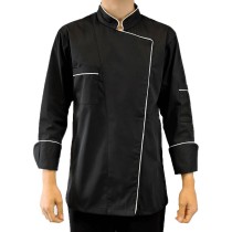 Chef Jacket Women Long Sleeve with Details 65% pol / 35% cotton MARK990