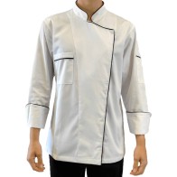 Σακάκι Chef Γυναικείο Μακρυμάνικο με Λεπτομέρειες 65% pol / 35% cotton MARK990