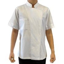 Σακάκι Chef Γυναικείο Λευκό Κοντομάνικο 65% pol / 35% cotton MARK992