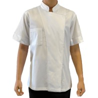 Chef Jacket Women White Short Sleeve 65% pol / 35% cotton MARK992