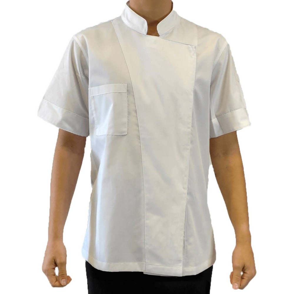 Σακάκι Chef Γυναικείο Λευκό Κοντομάνικο 65% pol / 35% cotton MARK992