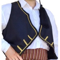 Traditional Black Adult Vest from Felt Lined MARK015