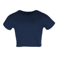 CROP 00590 Women's slub crop top Slub 140grs - 100% Cotton 135gr 100% cotton