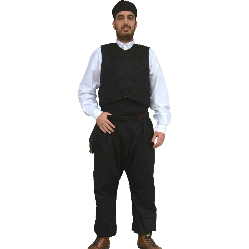 Greek Traditional Costume Pilioritiki Woolen (from Pilio) Men MARK023