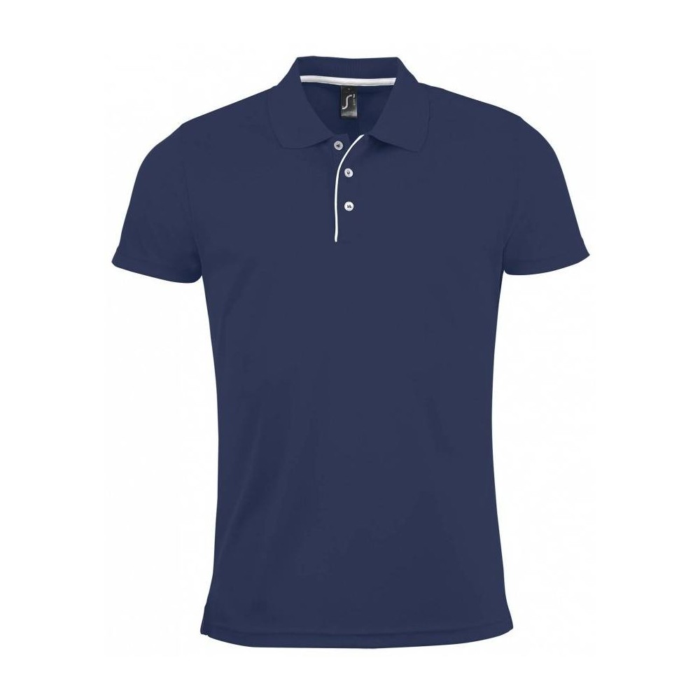 Performer Men - 01180 Men's sports polo shirt with Short sleeves Polyester pique 180gsm - 100% Polyester