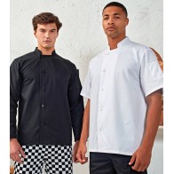 PR901 Essential Long Sleeve Chef's Jacket with buttons 65% Polyester - 35% Cotton Twill, 170gsm