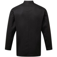 PR901 Essential Long Sleeve Chef's Jacket with buttons 65% Polyester - 35% Cotton Twill, 170gsm