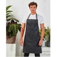 PR134 'DISTRICT' Κερωμένη Ποδιά Ολόσωμη Τζιν 100% Βαμβάκι Denim με ακρυλική επίστρωση, 350gsm